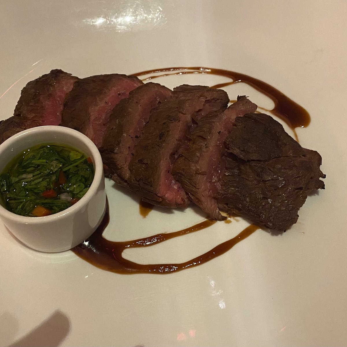 Final Cut Steakhouse signature dishes French Onion Soup
New York Strip
Flank Steak